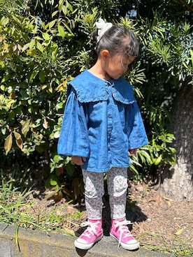 「3coins（3coins）のアイテム」を使った、3yamaさん（キッズ・100cm）の春コーディネート