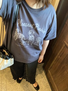 「JIL SANDER（ジルサンダー）のDRAWSTRING SM CROSSBODY（ショルダーバッグ）」を使った、3yamaさん（レディース・160cm）の春コーディネート