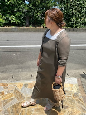 「アベイル」｜「アイテム（ワンピース/ドレス）」を使った、3yamaさん（レディース・160cm）の夏コーディネート
