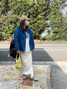 「coca（coca）（コカ）のアイテム（バッグ）」を使った、3yamaさん（レディース・160cm）の春コーディネート