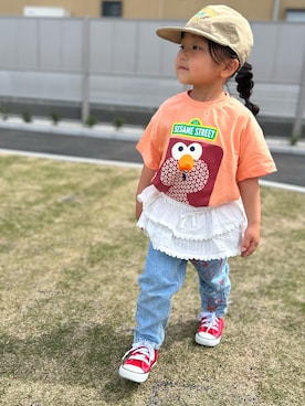 「ZARA KIDSのアイテム」を使った、3yamaさん（キッズ・100cm）の夏コーディネート