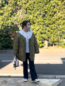 「アイテム（キーホルダー）」を使った、3yamaさん（レディース・160cm）の冬コーディネート