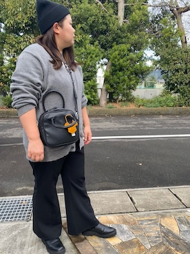 「アイテム（ボディ・ヘアケア）」を使った、3yamaさん（レディース・160cm）の冬コーディネート
