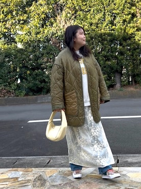 「coen（コーエン）のアイテム」を使った、3yamaさん（レディース・160cm）の冬コーディネート