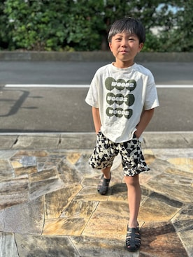 「BREEZE（ブリーズ）のアイテム」を使った、3yamaさん（キッズ・120cm）の夏コーディネート