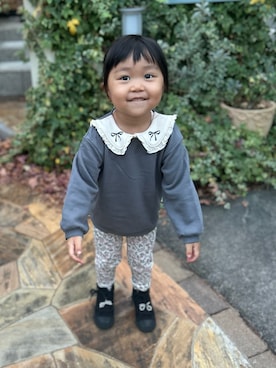 「アイテム（スウェット）」を使った、3yamaさん（キッズ・90cm）の冬コーディネート