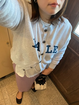 「JIL SANDER（ジルサンダー）のDRAWSTRING SM CROSSBODY（ショルダーバッグ）」を使った、3yamaさん（レディース・160cm）の春コーディネート