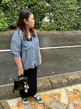 「アイテム（キーホルダー）」を使った、3yamaさん（レディース・160cm）の秋コーディネート