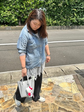 「H&M（エイチ・アンド・エム）のアイテム」を使った、3yamaさん（レディース・160cm）の夏コーディネート