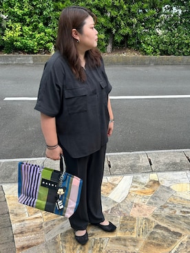 「MARNI（マルニ）のアイテム」を使った、3yamaさん（レディース・160cm）の夏コーディネート
