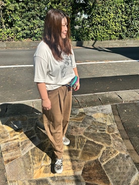 「GOOD ROCK SPEED（グッドロックスピード）のアイテム」を使った、3yamaさん（レディース・160cm）の秋コーディネート