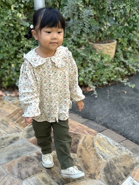 「アイテム（パンツ）」を使った、3yamaさん（キッズ・90cm）の秋コーディネート