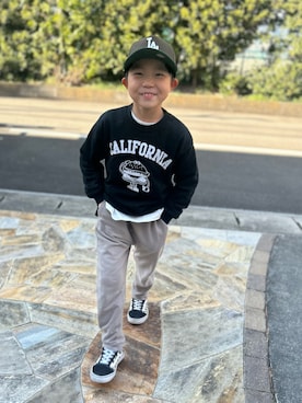 「devirock（デビロック）のアイテム」を使った、3yamaさん（キッズ・120cm）の春コーディネート