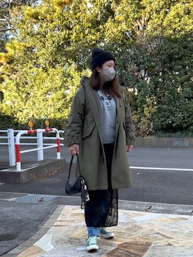 「アイテム（キーケース/キーアクセサリー）」を使った、3yamaさん（レディース・160cm）の冬コーディネート