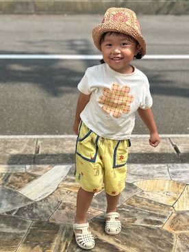 「BREEZE（ブリーズ）のアイテム」を使った、3yamaさん（キッズ・100cm）の夏コーディネート