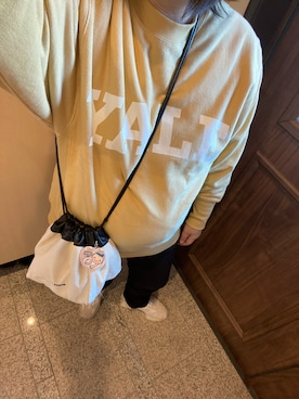 「JIL SANDER（ジルサンダー）のDRAWSTRING SM CROSSBODY（ショルダーバッグ）」を使った、3yamaさん（レディース・160cm）の冬コーディネート