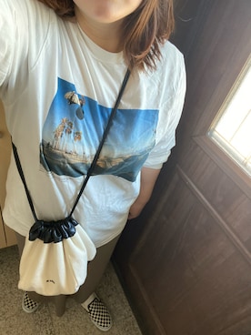 「JIL SANDER（ジルサンダー）のDRAWSTRING SM CROSSBODY（ショルダーバッグ）」を使った、3yamaさん（レディース・160cm）の春コーディネート