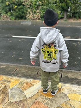 「ZARA KIDSのアイテム」を使った、3yamaさん（キッズ・120cm）の冬コーディネート