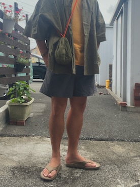 「OOFOS（ウーフォス）のアイテム」を使った、yawo99さん（メンズ・183cm）の夏コーディネート