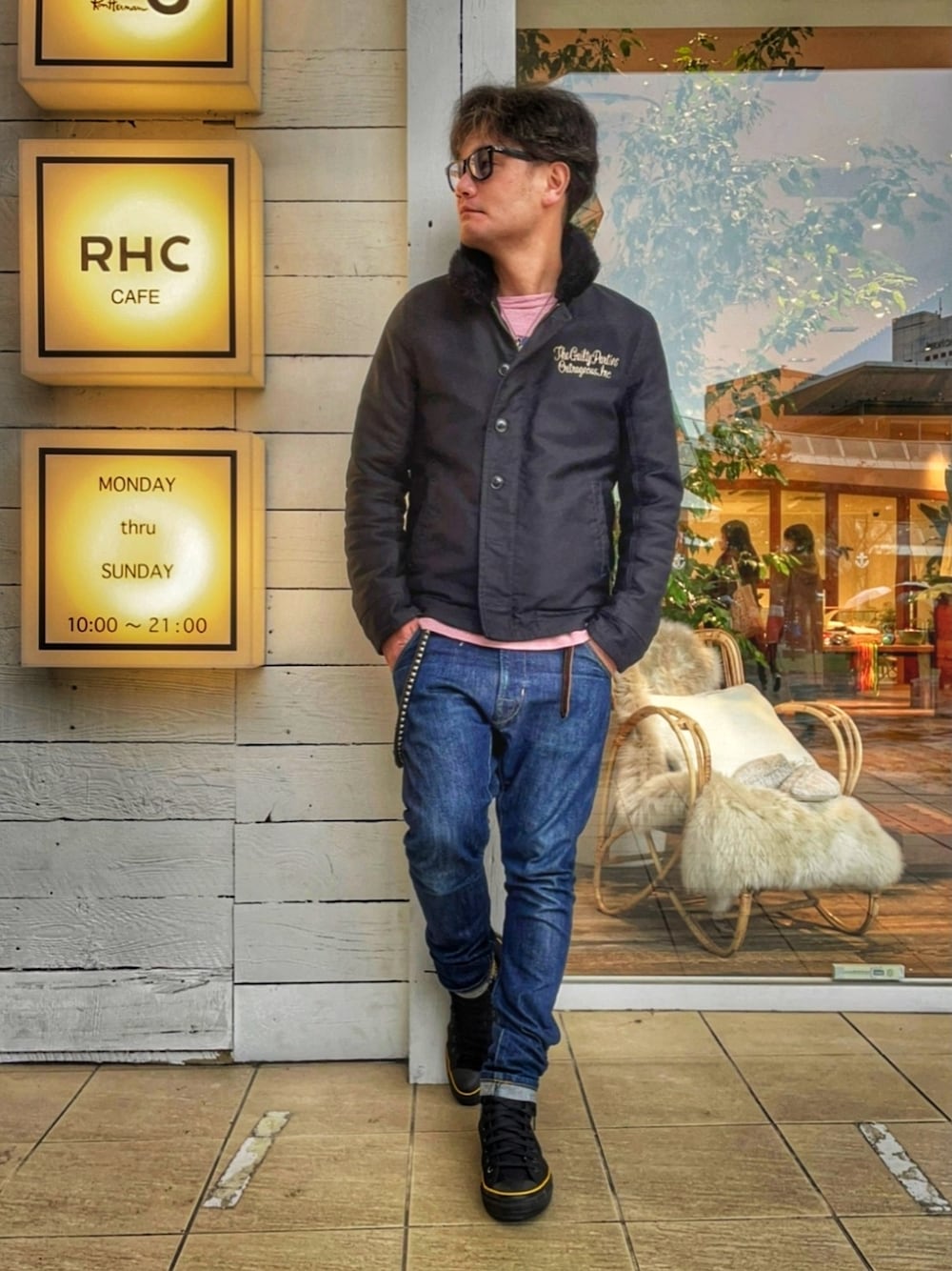 WACKO MARIA N-1デッキジャケット Lサイズ 裏ボア ネイビー 2025年最新