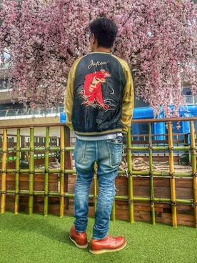 「アイテム（その他アウター）」を使った、KOHさん（メンズ・172cm）の春コーディネート