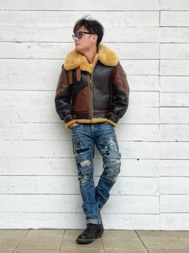 KOHさん（メンズ・172cm）の冬コーディネート