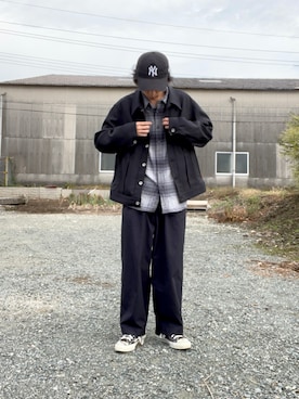 「DAIRIKU（ダイリク）のアイテム（ジャケット/アウター）」を使った、takumi さん（メンズ・165cm）の秋コーディネート