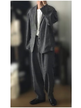 「JOURNAL STANDARD（ジャーナルスタンダード）のアイテム（セットアップ）」を使った、ずっきーさん（メンズ・178cm）の秋コーディネート