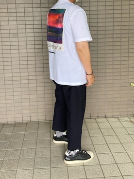 「Y's（ワイズ）のアイテム（スニーカー）」を使った、spyairtoさん（メンズ・172cm）の夏コーディネート