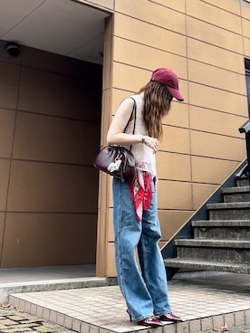 「アイテム（財布/小物）」を使った、Atsukoさん（レディース・153cm）の夏コーディネート