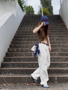 ZARA ペインターパンツ ホワイト ワイドストレート ペイント ペンキ 一点物 ZARA 未使用品 ザラ ハイライズ ストレート デニムパンツ