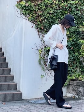 「CLEA（クレア）のアイテム（帽子）」を使った、Atsukoさん（レディース・153cm）の秋コーディネート