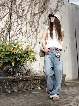 「コットンレース」｜Atsukoさん（レディース・153cm）の夏コーディネート