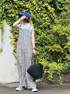 「ct70」｜「アイテム（サロペット/オーバーオール）」を使った、Atsukoさん（レディース・153cm）の秋コーディネート