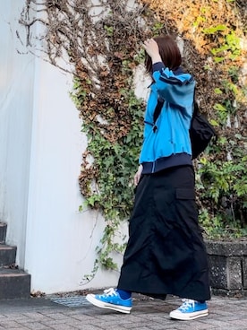 「カラースニーカー」｜Atsukoさん（レディース・153cm）の秋コーディネート