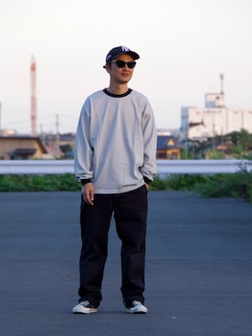 「アイテム（チノパンツ）」を使った、ⅢⅨⅥⅨさん（メンズ・171cm）の秋コーディネート