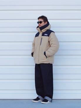 「FIRST DOWN（ファーストダウン）のアイテム」を使った、ⅢⅨⅥⅨさん（メンズ・171cm）の冬コーディネート