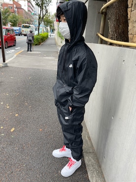 「中学生」｜「アイテム（ナイロンジャケット）」を使った、Yuukingさん（メンズ・163cm）の秋コーディネート