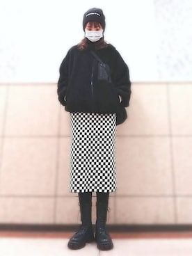 「FEKETE（フェケテ）のアイテム（帽子）」を使った、星✰*ﾟさん（レディース・164cm）の冬コーディネート