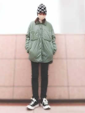 「FEKETE（フェケテ）のアイテム（帽子）」を使った、星✰*ﾟさん（レディース・164cm）の冬コーディネート