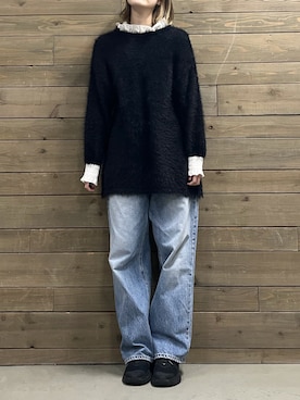 「poiregnee（ポワニェ）のアイテム」を使った、みさん（レディース・173cm）の冬コーディネート