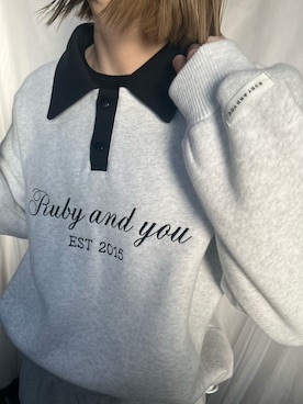 「RUBY AND YOU（ルビーアンドユー）のアイテム（トップス）」を使った、みさん（レディース・173cm）の秋コーディネート