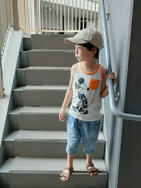 「next（next）のアイテム（シューズ）」を使った、SSKKNTさん（キッズ・100cm）の夏コーディネート