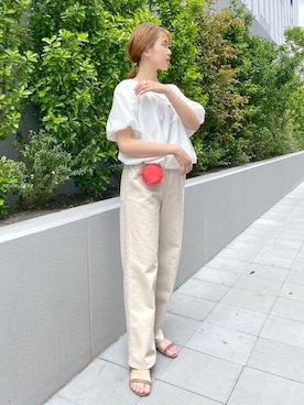 「デニムっていいよね」｜「アイテム（アクセサリー）」を使った、IKI_160cmさん（レディース・159cm）の夏コーディネート