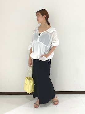 「SHENERY（シーナリー）のアイテム（ブルゾン）」を使った、IKI_160cmさん（レディース・159cm）の春コーディネート