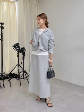 「アイテム（パーカー）」を使った、IKI_160cmさん（レディース・160cm・30代）の冬コーディネート