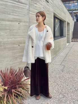 「アイテム（トートバッグ）」を使った、IKI_160cmさん（レディース・160cm・30代）の秋コーディネート