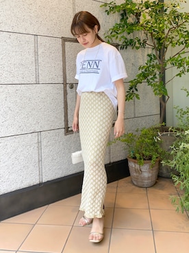 「アイテム（サンダル、ゴールド系）」を使った、IKI_160cmさん（レディース・160cm）の春コーディネート