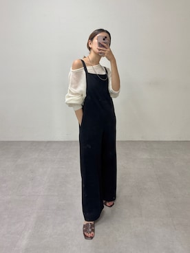 「アイテム（オールインワン・サロペット）」を使った、IKI_160cmさん（骨格ナチュラル・レディース・160cm）の夏コーディネート