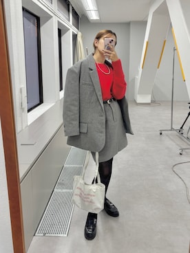 「アイテム（トートバッグ）」を使った、IKI_160cmさん（レディース・160cm・30代）の秋コーディネート